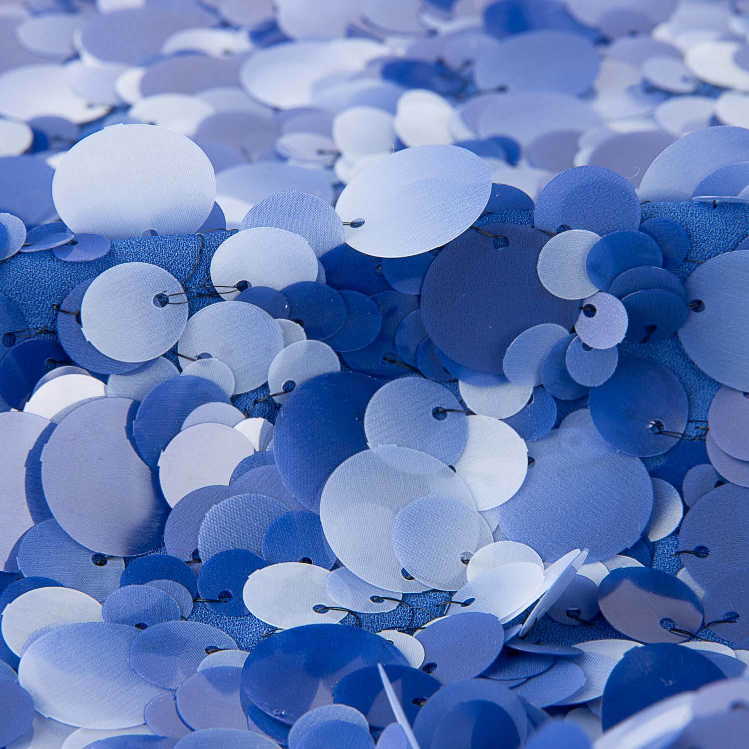 Georgette Lentejuela Bolas Maxi Azul - Ribes y Casals