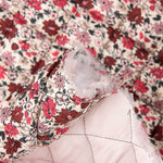 Viyella de algodão acolchoado – Flores carmesim - Ribes y Casals