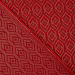 Lona Jacquard Lágrima Lurex Vermelho - Ribes y Casals