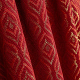 Lona Jacquard Lágrima Lurex Vermelho - Ribes y Casals