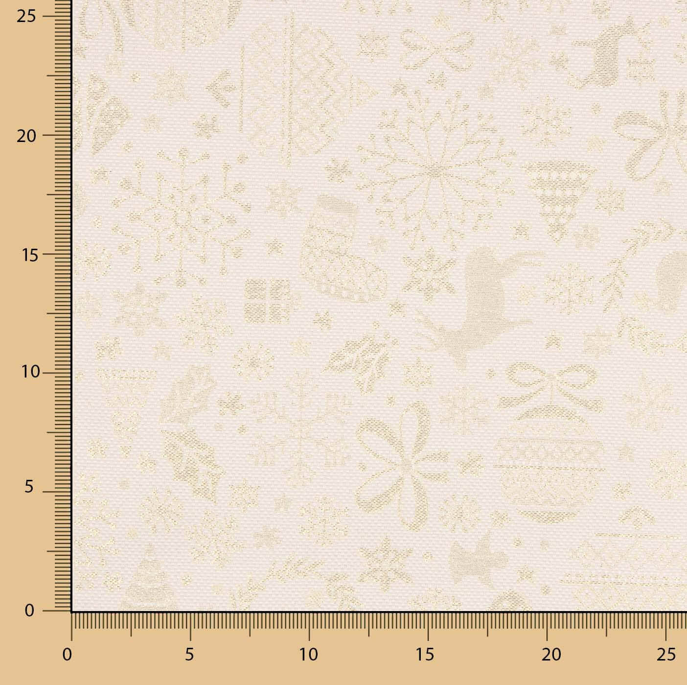 Lona Jacquard Natal Lurex Cru - Ribes y Casals