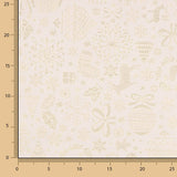 Lona Jacquard Natal Lurex Cru - Ribes y Casals