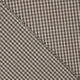 Algodão Vichy Cinza Escuro-Camel - Ribes y Casals