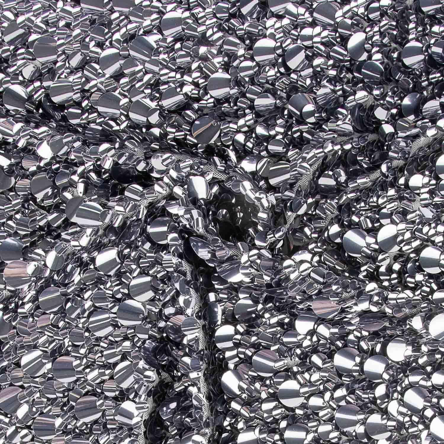 Lentejuela Lycra Conchas Prateado - Ribes y Casals