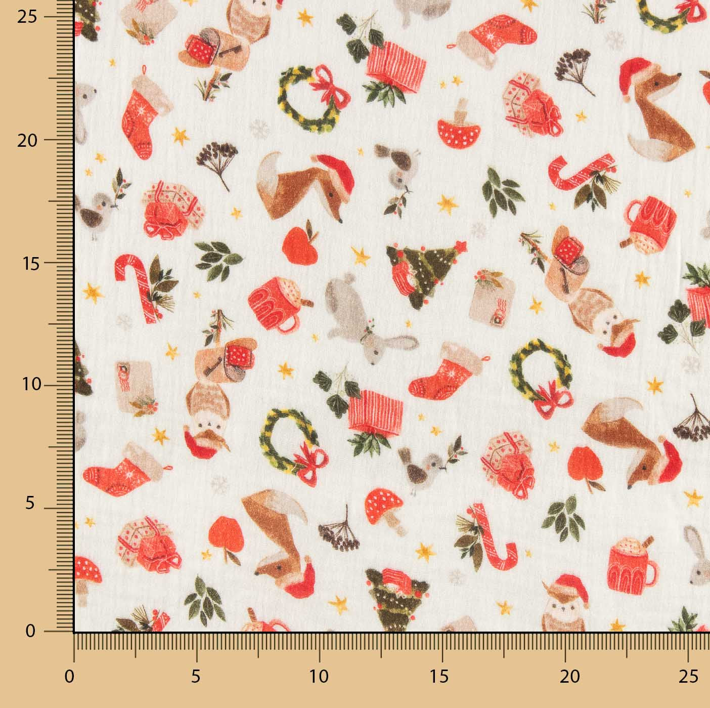 Bambula Algodão Animais Natal - Ribes y Casals