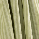 Muselina dupla de gaze listrada bicolor verde - Ribes y Casals