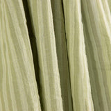 Muselina dupla de gaze listrada bicolor verde - Ribes y Casals