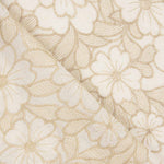 Voile de Algodão Cru com Bordado Bege - Ribes y Casals