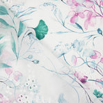 Algodão Bordado e Estampado Digital Floral Malva - Ribes y Casals