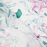 Algodão Bordado e Estampado Digital Floral Malva - Ribes y Casals