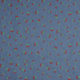 Chambray Algodão Bordado Cerejas - Ribes y Casals