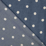 Chambray Algodão Bordado Bolinhas - Ribes y Casals