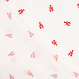 Popeline de algodão estampado com lagostas vermelhas - Ribes y Casals