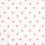 Popeline de algodão estampado com lagostas vermelhas - Ribes y Casals