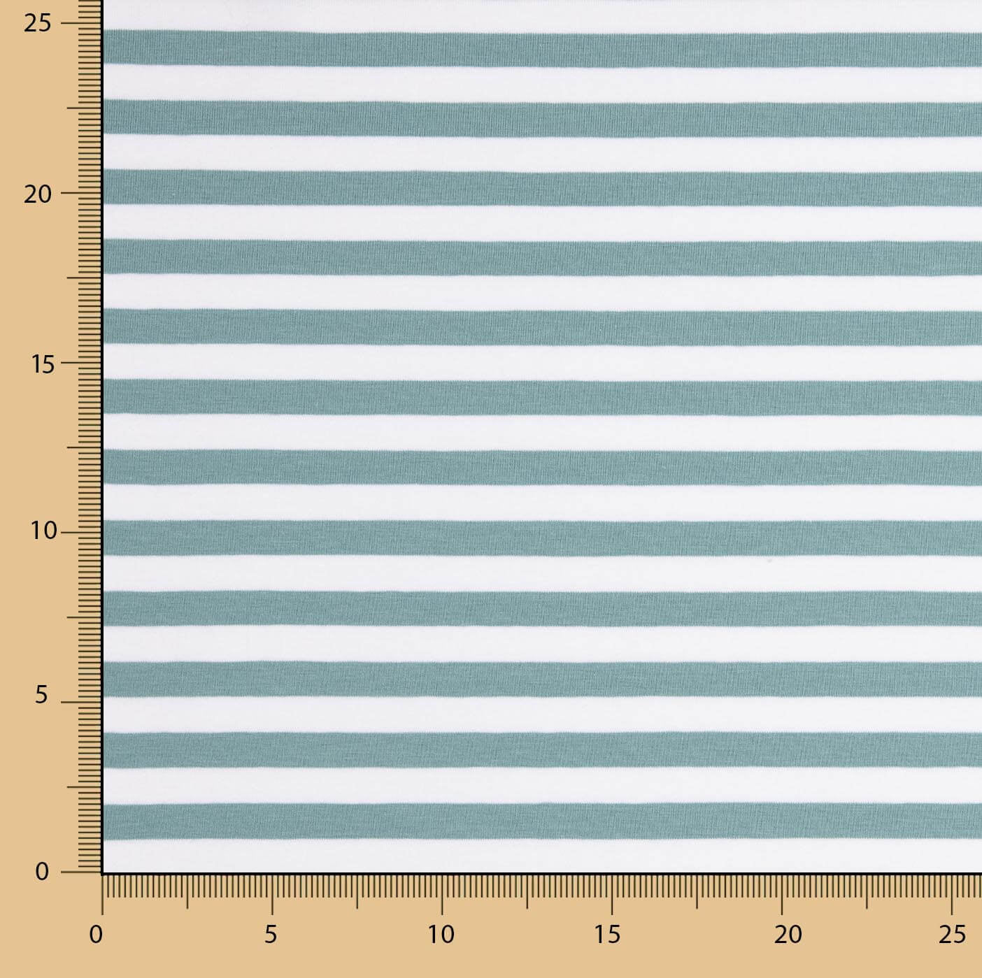 Ponto Algodão Listras Azul Esverdeado e Branco - Ribes y Casals