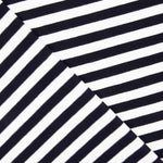 Ponto Algodão Listras Azul-marinho e Branco - Ribes y Casals