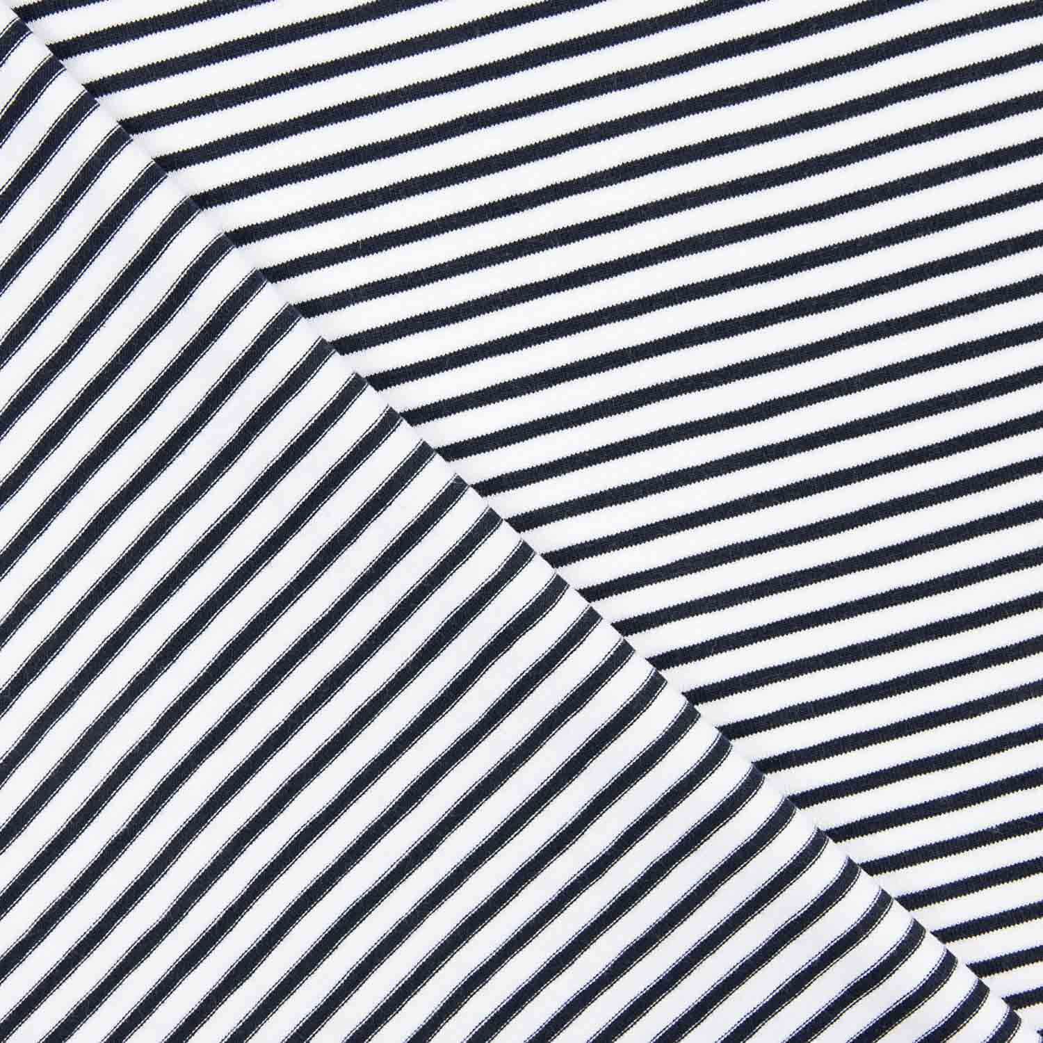Ponto Algodão Multirraias Azul-marinho e Branco - Ribes y Casals