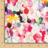 Linho com viscose estampado abstrato multicolorido - Ribes y Casals