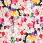 Linho com viscose estampado abstrato multicolorido - Ribes y Casals
