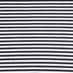 Malha de algodão com riscas clássicas em azul marinho e branco - Ribes y Casals