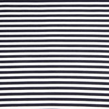 Malha de algodão com riscas clássicas em azul marinho e branco - Ribes y Casals