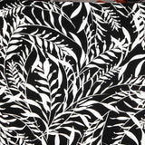 Ponto Viscose Folhas Gráficas Preto e Branco - Ribes y Casals
