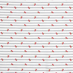Ponto Algodão Cherry Stripes Marinho - Ribes y Casals