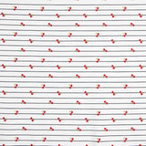 Ponto Algodão Cherry Stripes Marinho - Ribes y Casals
