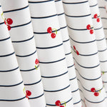 Ponto Algodão Cherry Stripes Marinho - Ribes y Casals