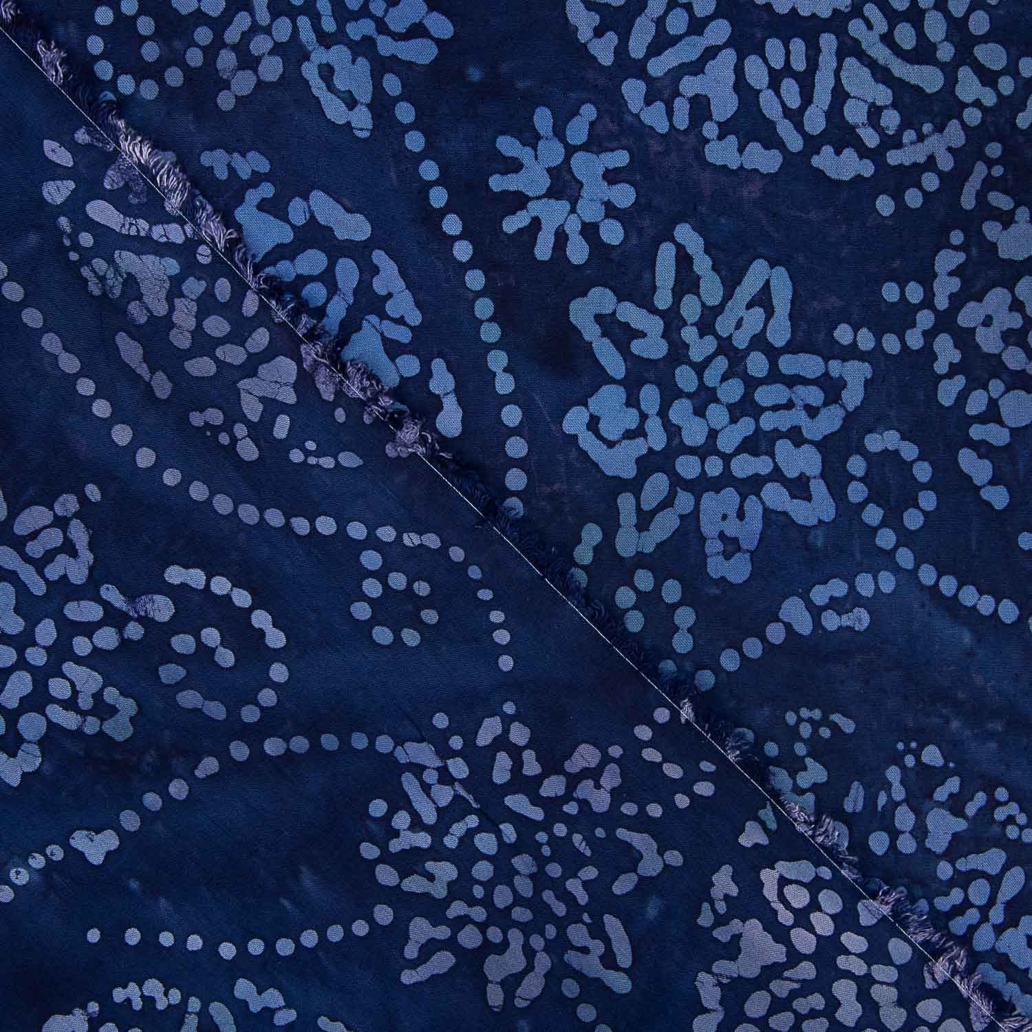 Malha de algodão Batik azul - Ribes y Casals
