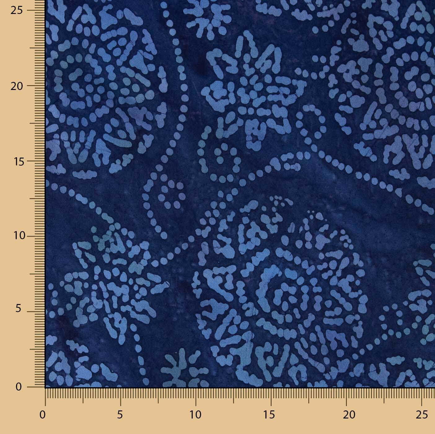 Malha de algodão Batik azul - Ribes y Casals