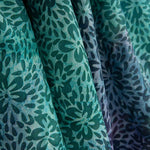 Ponto Algodão Batik Verde e Roxo - Ribes y Casals