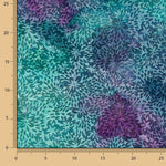 Ponto Algodão Batik Verde e Roxo - Ribes y Casals