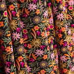 Viscose estampada floral Boheme Noir - Ribes y Casals
