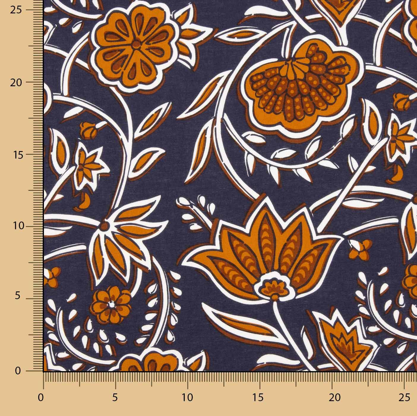 Popeline de algodão Jaipur Teja - Ribes y Casals