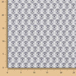 Popeline de algodão Jaipur Geo Marino - Ribes y Casals