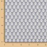 Popeline de algodão Jaipur Geo Marino - Ribes y Casals