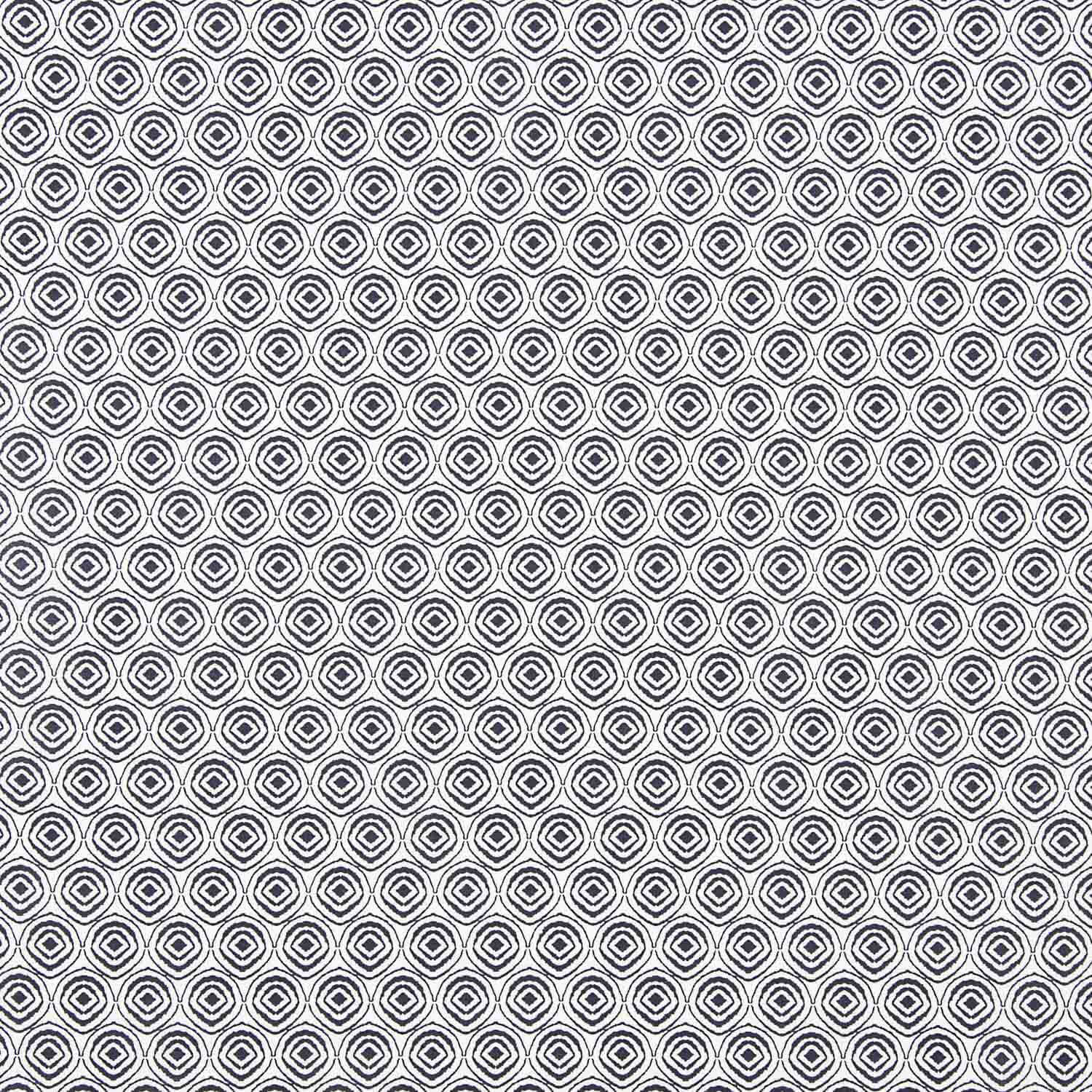 Popeline de algodão Jaipur Geo Marino - Ribes y Casals