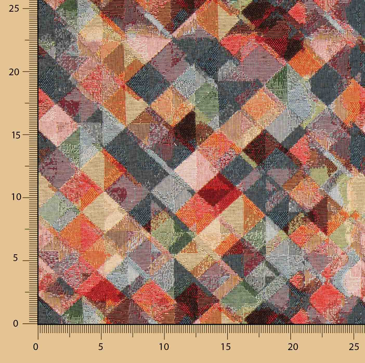 Gobelino Patchwork Geométrico Multicolorido - Ribes y Casals