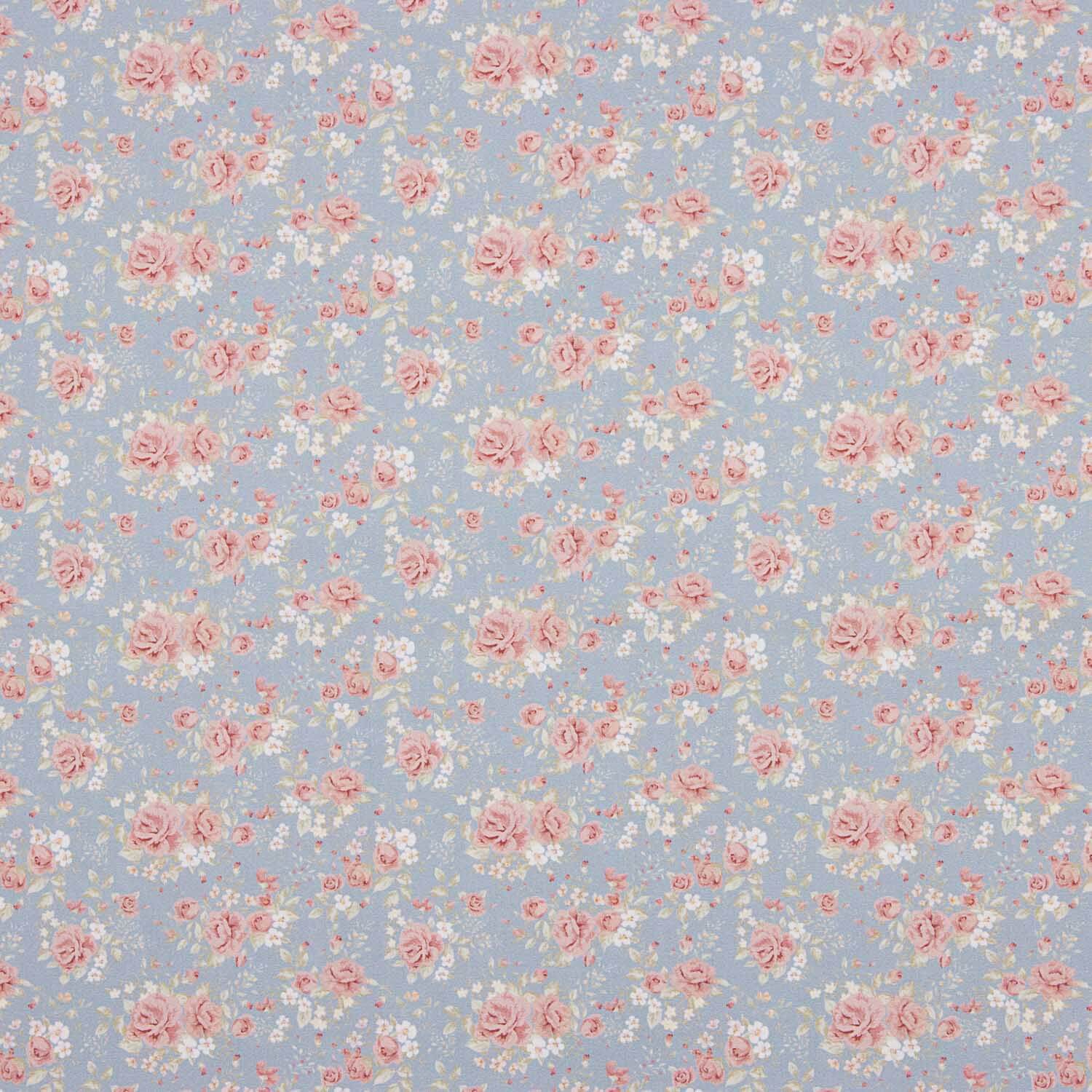 Percal estampado Nuria azul - Ribes y Casals