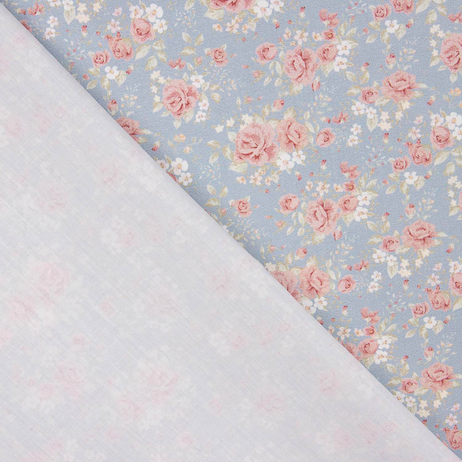 Percal estampado Nuria azul - Ribes y Casals