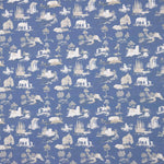 Percal estampado Silke azul - Ribes y Casals