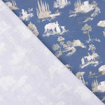 Percal estampado Silke azul - Ribes y Casals