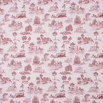 Percal estampado Silke vermelho - Ribes y Casals