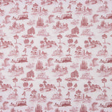 Percal estampado Silke vermelho - Ribes y Casals