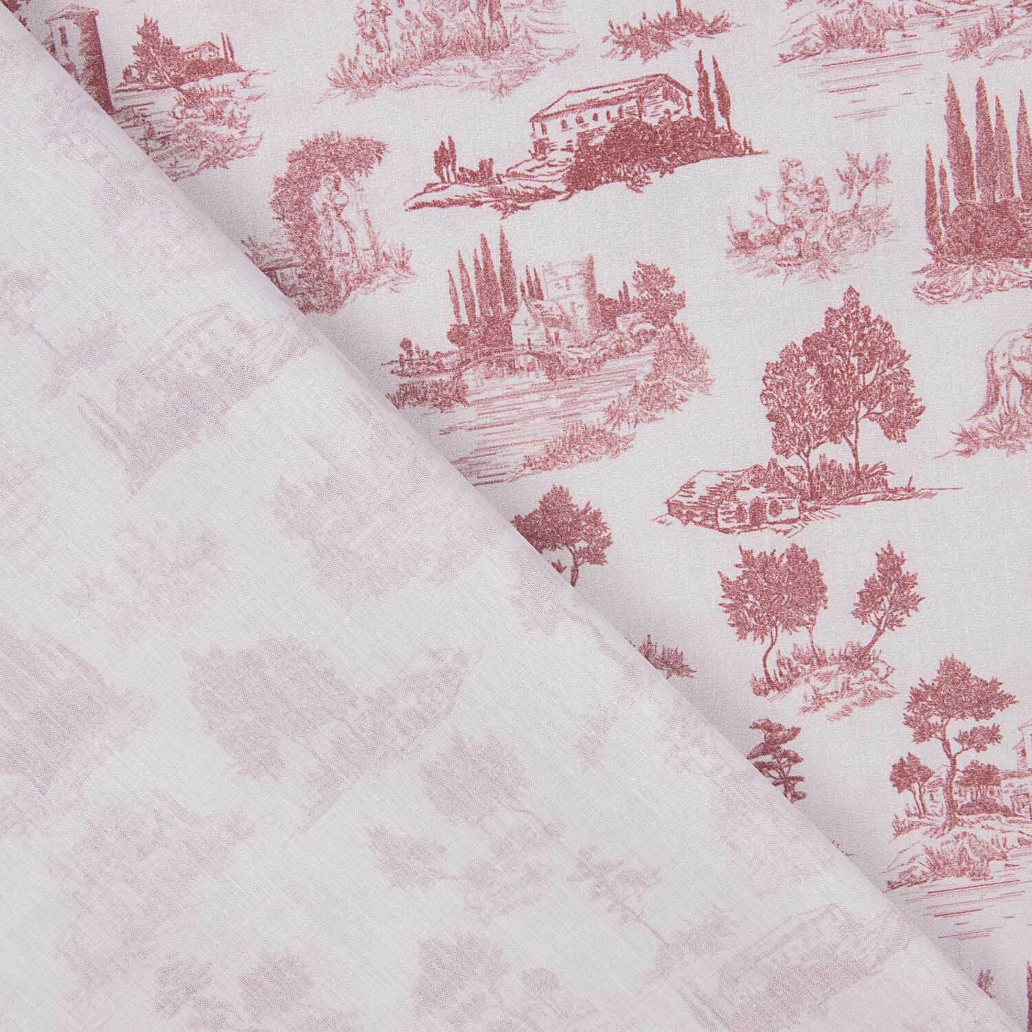 Percal estampado Silke vermelho - Ribes y Casals