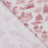 Percal estampado Silke vermelho - Ribes y Casals