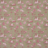 Percal estampado Silke Verde - Ribes y Casals