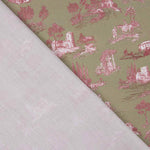 Percal estampado Silke Verde - Ribes y Casals