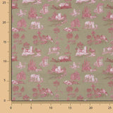Percal estampado Silke Verde - Ribes y Casals
